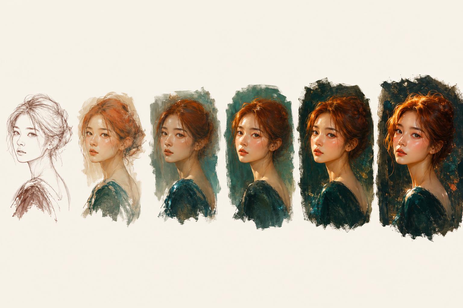 감성 인물화 6단계 로드맵